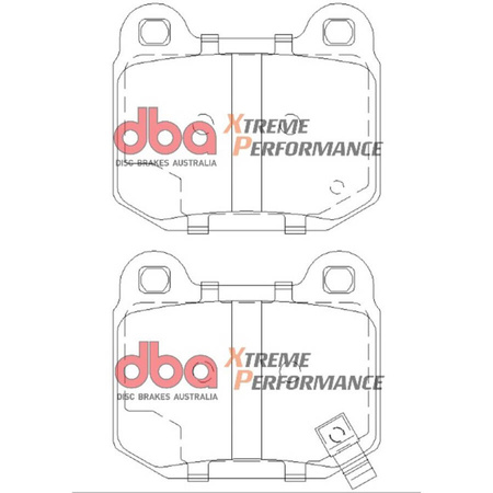 Sada zadních brzdových kotoučů DBA 4000 série - T3 - DBA42656S-10 + Zadní brzdové destičky DBA Brzdové destičky Xtreme Performance ECE R90 certifikovaný Hawk HB180x.560 - DB1521XP + HEL pletené brzdové vedení Subaru Impreza WRX STi