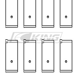 Obal ložiska ojnice King HONDA B20B4, B20Z2, D16, ZC, 16V - CR4046XP0.25