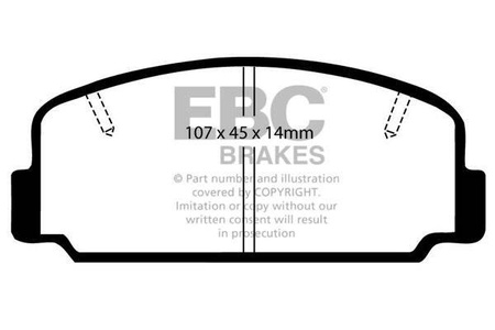 DP323 - Sada brzdových destiček Série ULTIMAX2 EBC Brakes