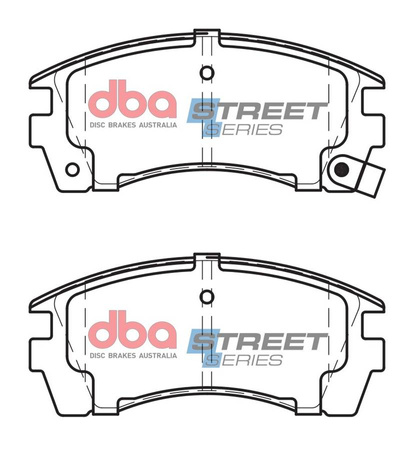 Přední brzdové destičky DBA Brake Pads Street Series Ceramic - DB1216SS NISSAN Sunny N14 Van Y10