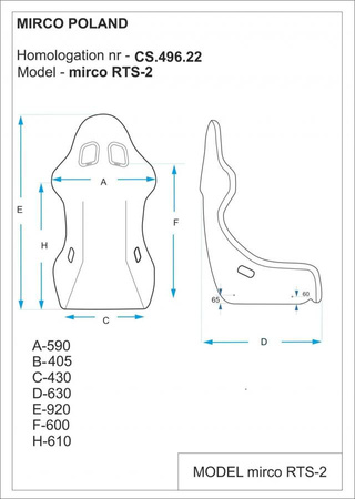 Autosedačka Mirco RTS-2 FIA