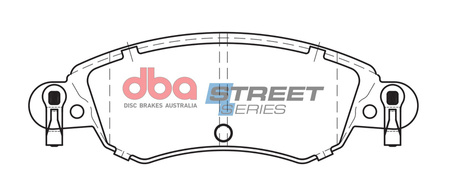 Přední DBA brzdové destičky Street Series Ceramic - DB2297SS
