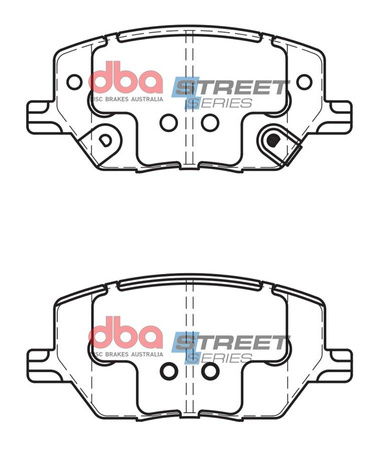 Přední brzdové destičky DBA Brake Pads Street Series Ceramic - DB2399SS FIAT 500X JEEP Compass MP Renegade