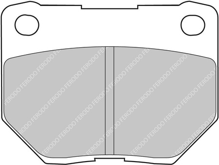Zadní brzdová destička Ferodo Racing DS2500 FCP1372H SUBARU Impreza II SW GG 