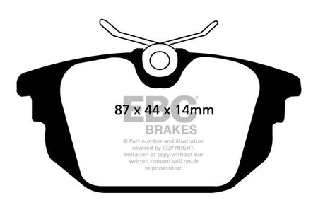 DP1214 - Sada brzdových destiček Série ULTIMAX2 EBC Brakes