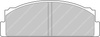 Přední brzdová destička Ferodo Racing DS3000 FCP29R AUTOBIANCHI A 111 A112 FIAT 124 125 127 128 131 Mirafiori 132 850 Spider 900 Argenta Fiorino Panda 141 Ritmo Strada FSO 125P Polonez Prima INNOCENTI Koral LANCIA Beta YUGO Tempo,