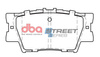 Zadní brzdové destičky DBA Brake Pads Street Series Ceramic - DB1832SS TOYOTA Camry Rav 4