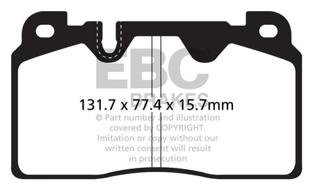 DPX2168 - Sada brzdových destiček Série ULTIMAX2 EBC Brakes
