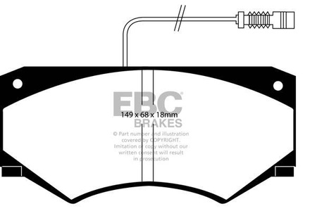 DP786 - Sada brzdových destiček Série ULTIMAX2 EBC Brakes