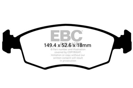 DPX2142 - Sada brzdových destiček Série ULTIMAX2 EBC Brakes