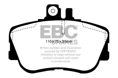 DP962 - Sada brzdových destiček Série ULTIMAX2 EBC Brakes