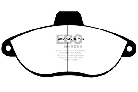 DP1053 - Sada brzdových destiček Série ULTIMAX2 EBC Brakes