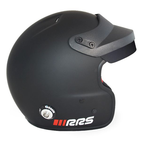 Helma RRS Protect Jet Open Matt Black - Snell FIA HANS