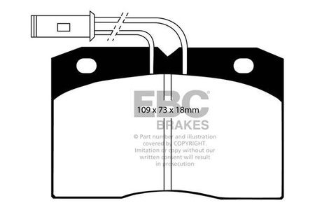 DP702 - Sada brzdových destiček Série ULTIMAX2 EBC Brakes
