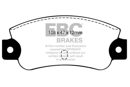 DP501 - Sada brzdových destiček Série ULTIMAX2 EBC Brakes