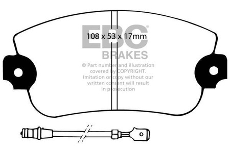 DP230 - Sada brzdových destiček Série ULTIMAX2 EBC Brakes
