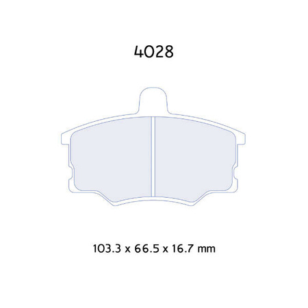 Brzdové destičky Carbone Lorraine RC5 - Alfa Romeo 155 1,6i Twin Spark 16V (96-98)