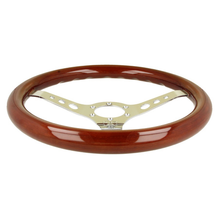 Dřevěný Volant QSP QS-W350S3 – plochý, 350 mm, 3ramenný