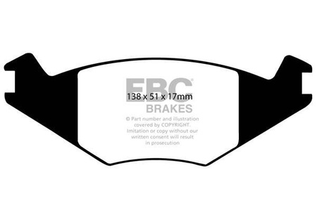 DP515 - Sada brzdových destiček Série ULTIMAX2 EBC Brakes