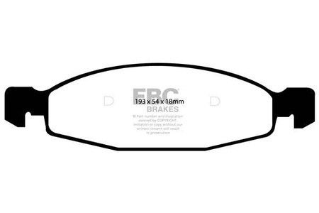 DP41312R - Sada brzdových destiček Série YELLOWSTUFF EBC Brakes