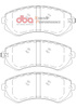 Zadní brzdové destičky DBA Brake Pads Xtreme Performance ECE R90 certified Hawk HB231x.625 - DB1148XP NISSAN Aust NZ 180SX Silvia S14 Skyline R32 Patrol Y61