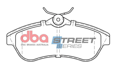 Přední brzdové destičky DBA Brake Pads Street Series Ceramic - DB2043SS CITROEN C2 C3 Pluriel