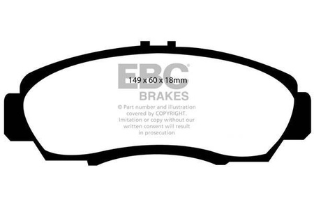 DP1610 - Sada brzdových destiček Série ULTIMAX2 EBC Brakes
