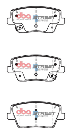 Zadní brzdové destičky DBA Brake Pads Street Series Ceramic - DB15013SS HYUNDAI i-30 N PD