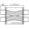 Uniwersalny tłumik owalny X Powersprint Short Box