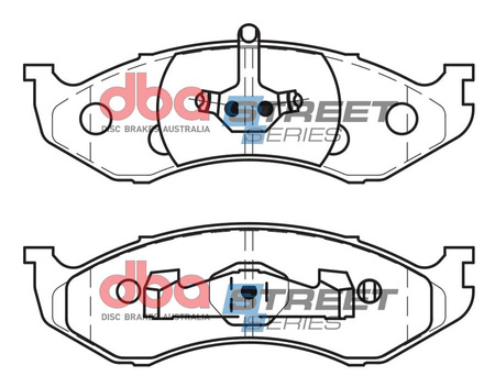 Přední brzdové destičky DBA Brake Pads Street Series Semi-metallic - DB1311SS JEEP Cherokee Grand Wrangler