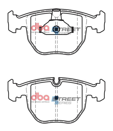 Přední brzdové destičky DBA Brake Pads Street Series Ceramic - DB1409SS BMW ALPINA B10 E39 5 Series 530 535 540 7 SeriesE38 740 M5 E39 X3 E83 X5 E53