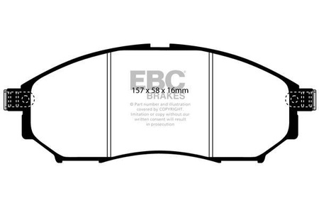 DP1671 - Sada brzdových destiček Série ULTIMAX2 EBC Brakes