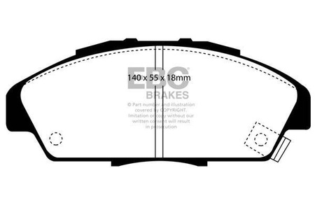DP818 - Sada brzdových destiček Série ULTIMAX2 EBC Brakes