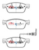 Přední brzdové destičky DBA Brake Pads Street Series Semi-metallic - DB2200SS VOLKSWAGEN Caravelle T6 Transporter Kombi