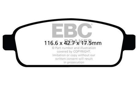 DPX2066 - Sada brzdových destiček Série ULTIMAX2 EBC Brakes