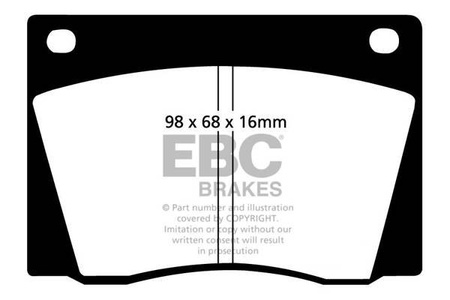DP2108 - Sada brzdových destiček Série GREENSTUFF EBC Brakes