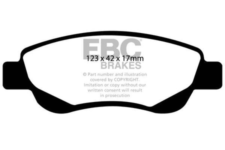 DP1597 - Sada brzdových destiček Série ULTIMAX2 EBC Brakes