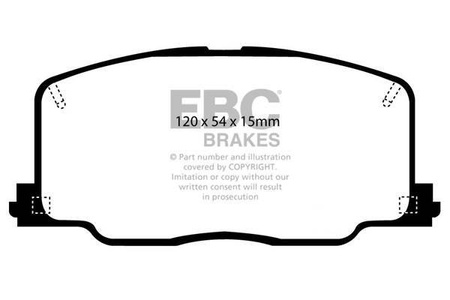 DP725 - Sada brzdových destiček Série ULTIMAX2 EBC Brakes