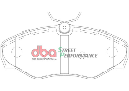 Přední brzdové destičky DBA Brake Pads Street Performance - DB1962SP NISSAN Primastar OPEL Vivaro Life RENAULT Trafic CPV VAUXHALL