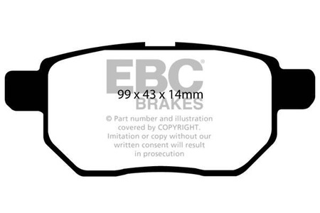 DP1947 - Sada brzdových destiček Série ULTIMAX2 EBC Brakes