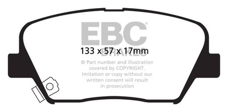 DP1863 - Sada brzdových destiček Série ULTIMAX2 EBC Brakes