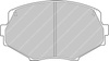 Přední brzdová destička Ferodo Racing DS2500 FCP1011H MAZDA MX-5 I I NA II,