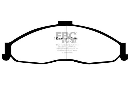 DP1239 - Sada brzdových destiček Série ULTIMAX2 EBC Brakes
