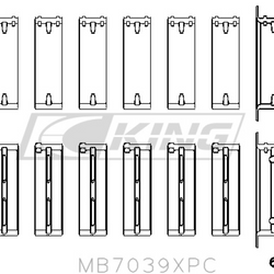 Obal hlavního ložiska King BMW M20, M50 2.0L, 2.5L, 2.7L - MB7039XPC