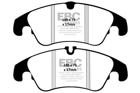 DPX2055 - Sada brzdových destiček Série ULTIMAX2 EBC Brakes