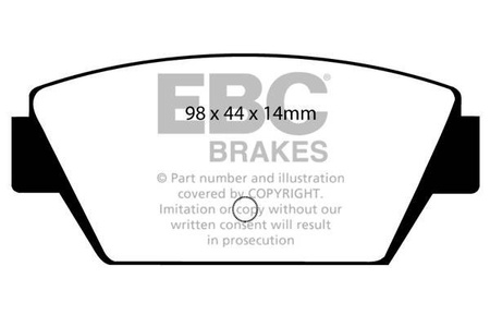 DP576 - Sada brzdových destiček Série ULTIMAX2 EBC Brakes