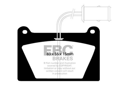 DP627 - Sada brzdových destiček Série ULTIMAX2 EBC Brakes
