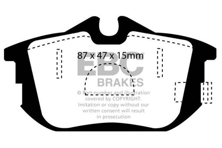 DP41076R - Sada brzdových destiček Série YELLOWSTUFF EBC Brakes