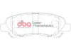 Zadní brzdové destičky DBA Brake Pads Street Performance - DB2005SP TOYOTA Highlander