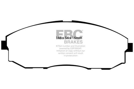 DP1281 - Sada brzdových destiček Série ULTIMAX2 EBC Brakes